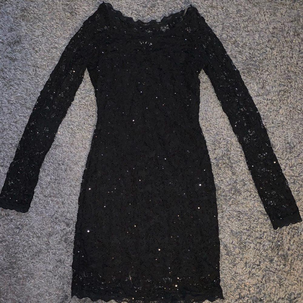 black sparkly semi-formal/ formal dress